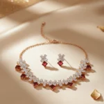 Crimson Edge Necklace Set