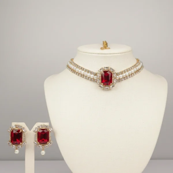 Regal Pearl Choker Set