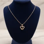 Golden Heart Embrace Pendant
