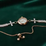 Rose Crystal Bracelet Watch