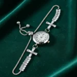 Crystal Cross Bracelet Watch