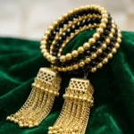 Midnight Gold Tassel Bracelet