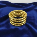 Golden Barrel Stack Bracelet